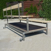 Трибуна 2-х рядная мобильная 21